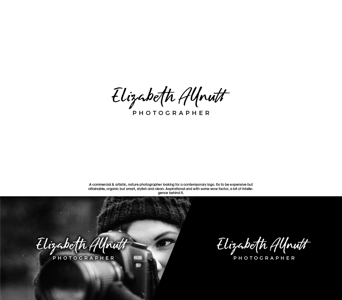 Logo Design by GBDESIGN for Elizabeth Allnutt PHOTOGRAPHER | Design #15582353