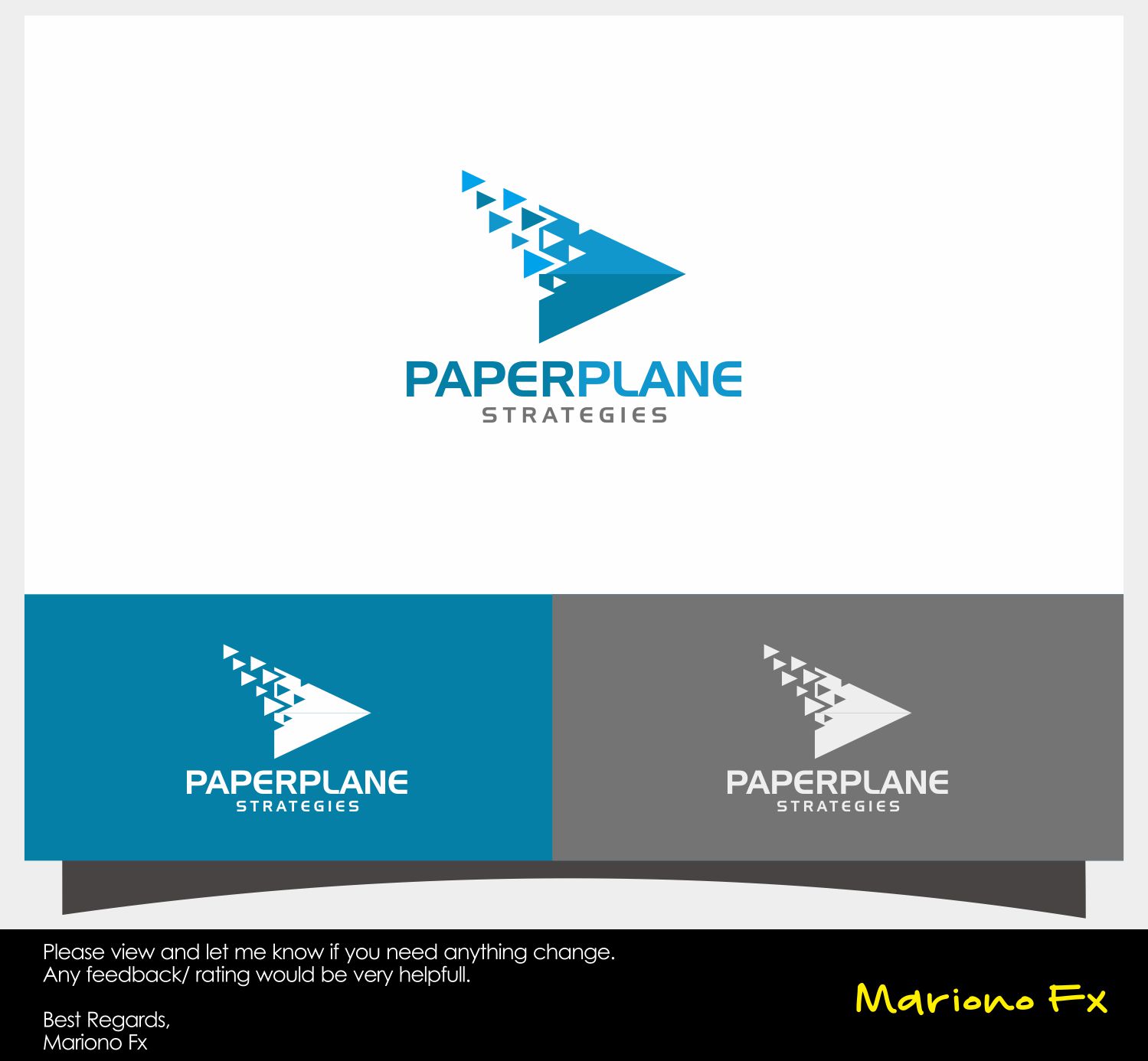 Diseño de Logo por Mariono Fx para PaperPlane Strategies  | Diseño #15320784