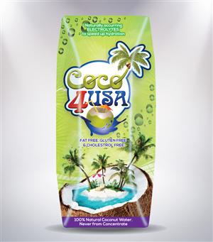 Bringing the Best Coconut water to the US market. we are COCO4USA, and we need the BEST packa for ou | Packaging Design by JCR