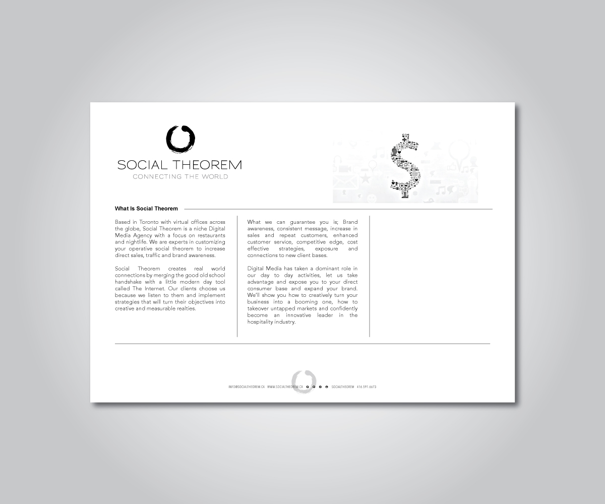 Brochure Design by M.Pirs for Social Theorem Consulting Inc | Design #15428681