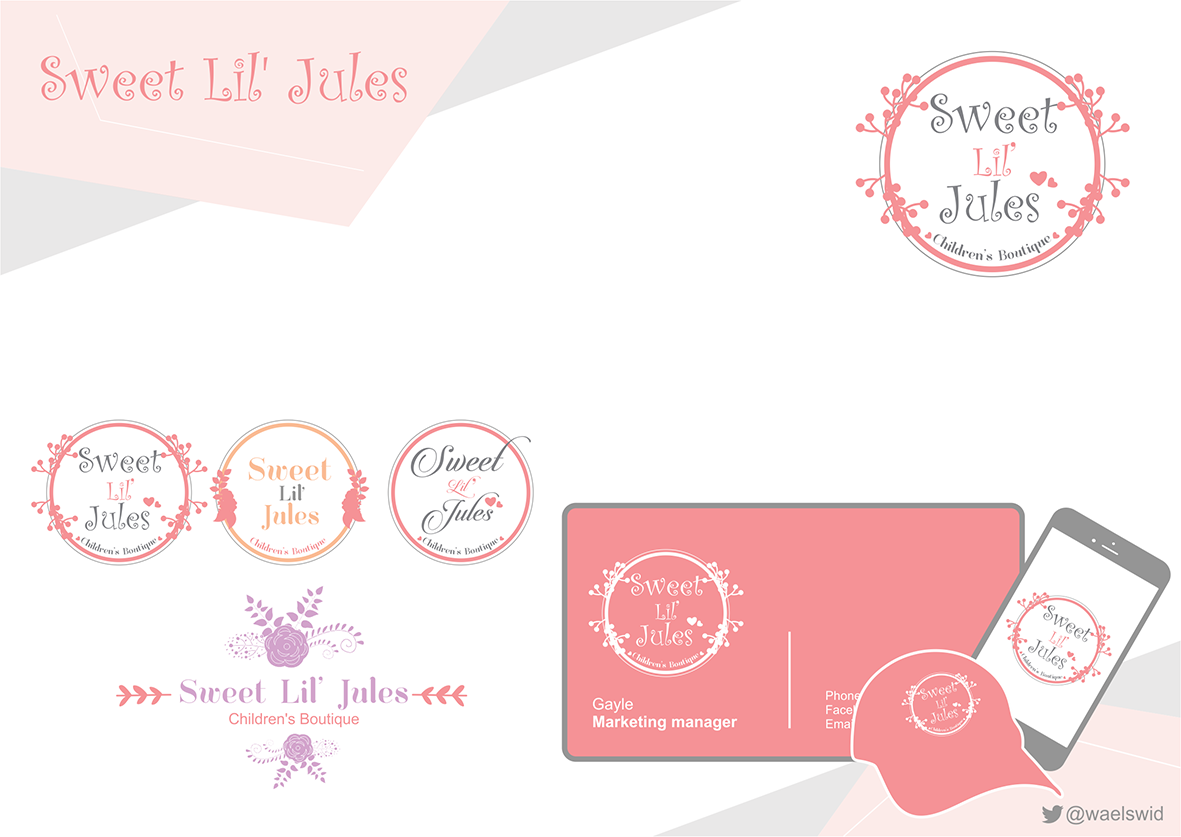 Logo Design by WaelSwid for Sweet Lil' Jules  | Design #15444192