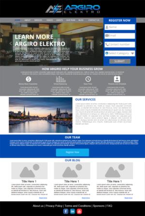 Argiro Elektro GmbH webpage The online Business card of a master electrician | Diseño Web por HeroG®APHIX