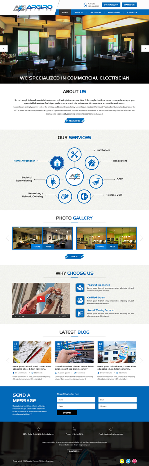 Web Design by jdv for Arfos Group | Design #15463899
