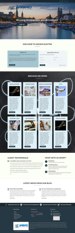 Diseño Web por Adeel 4 para Arfos Group | Diseño #15472151