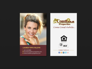 Business Card Design by Creations Box 2015 for Coastline Properties | Design: #15380452