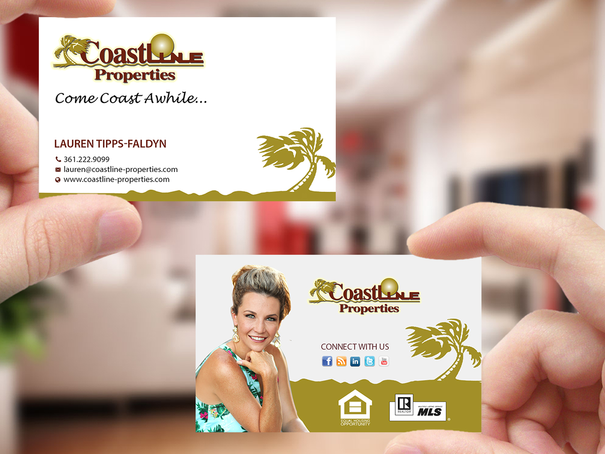 Diseño de Tarjeta de Presentación por Creations Box 2015 para Coastline Properties | Diseño #15380455