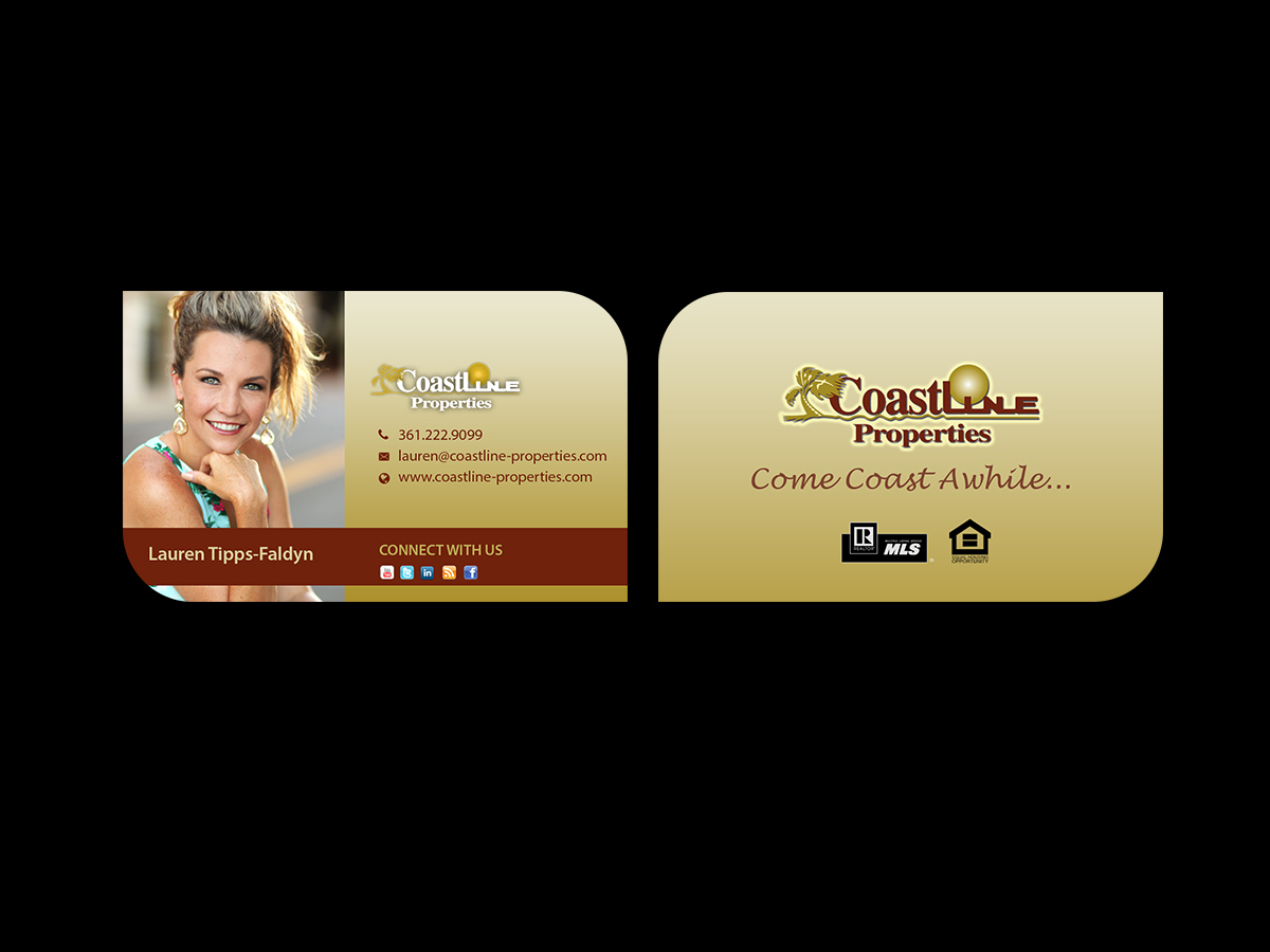 Business Card Design by Creations Box 2015 for Coastline Properties | Design #15382836