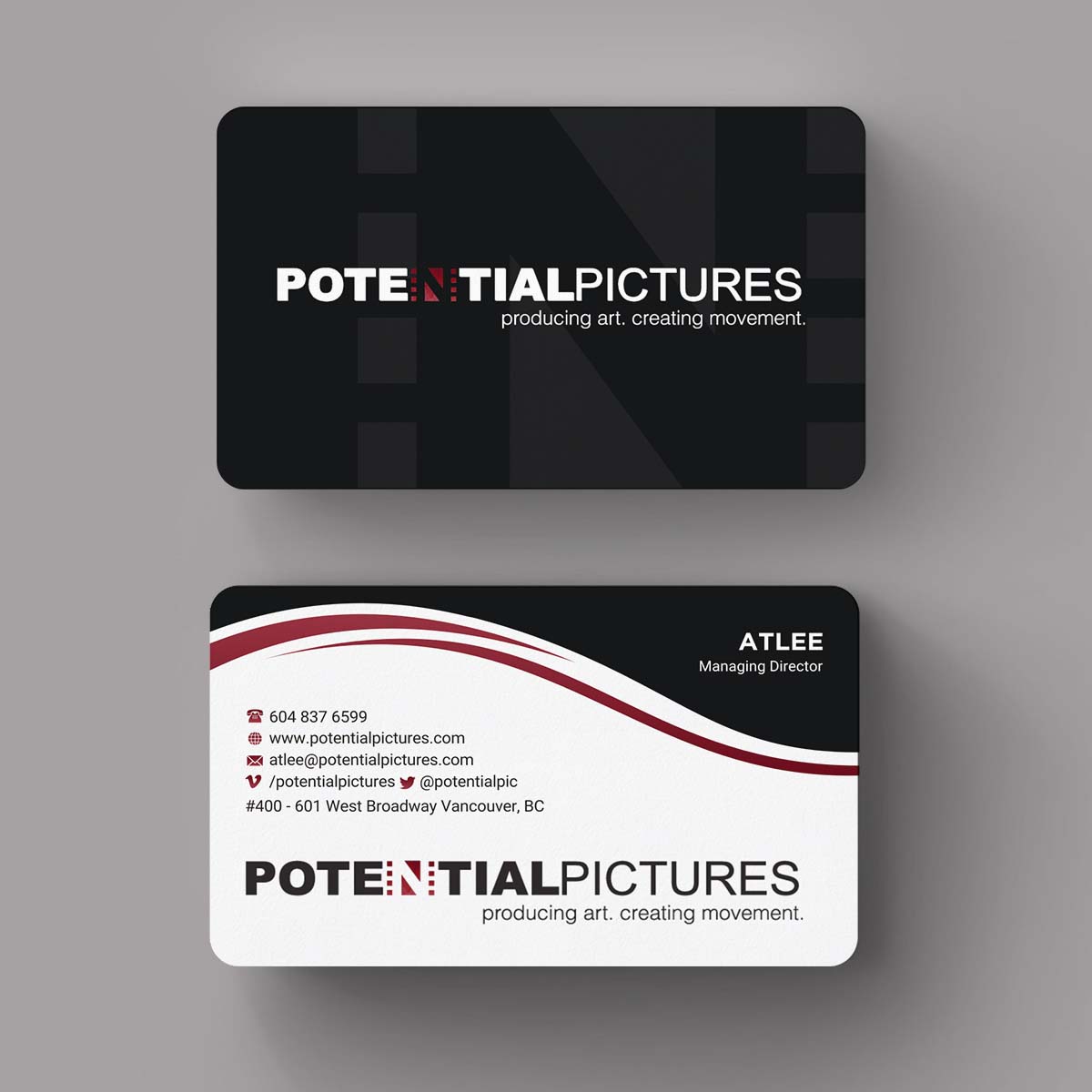 Stationery Design by INDIAN_Ashok for Potential Pictures Inc | Design #15336725