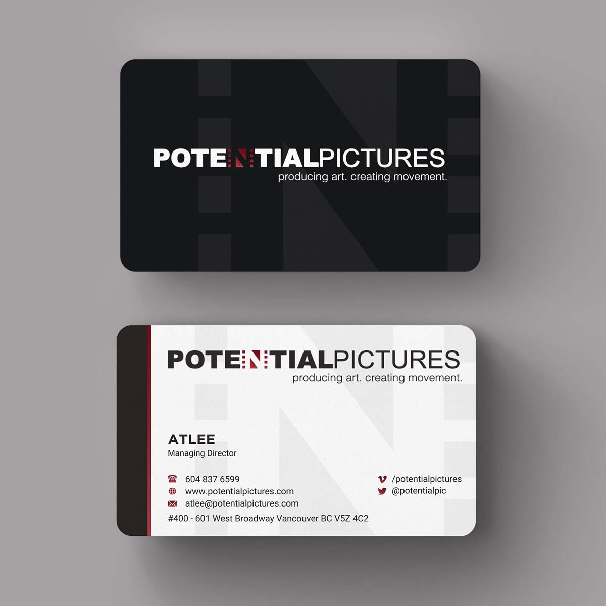 Stationery Design by INDIAN_Ashok for Potential Pictures Inc | Design #15336726