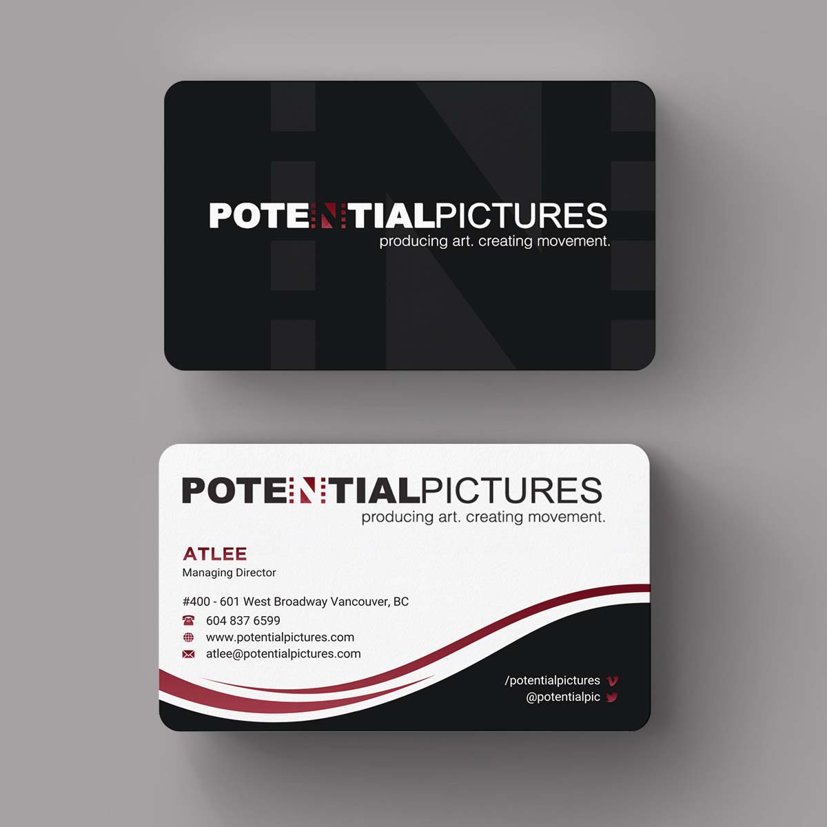 Stationery Design by INDIAN_Ashok for Potential Pictures Inc | Design #15336727