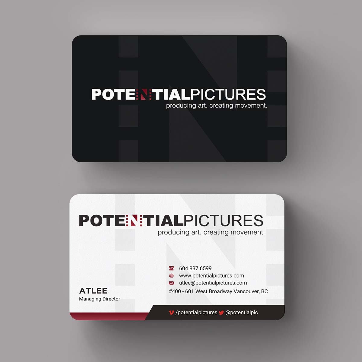 Stationery Design by INDIAN_Ashok for Potential Pictures Inc | Design #15336731