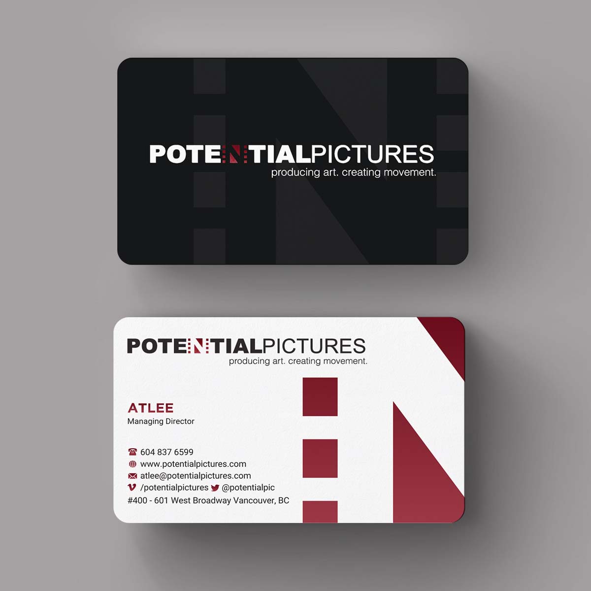 Stationery Design by INDIAN_Ashok for Potential Pictures Inc | Design #15336732