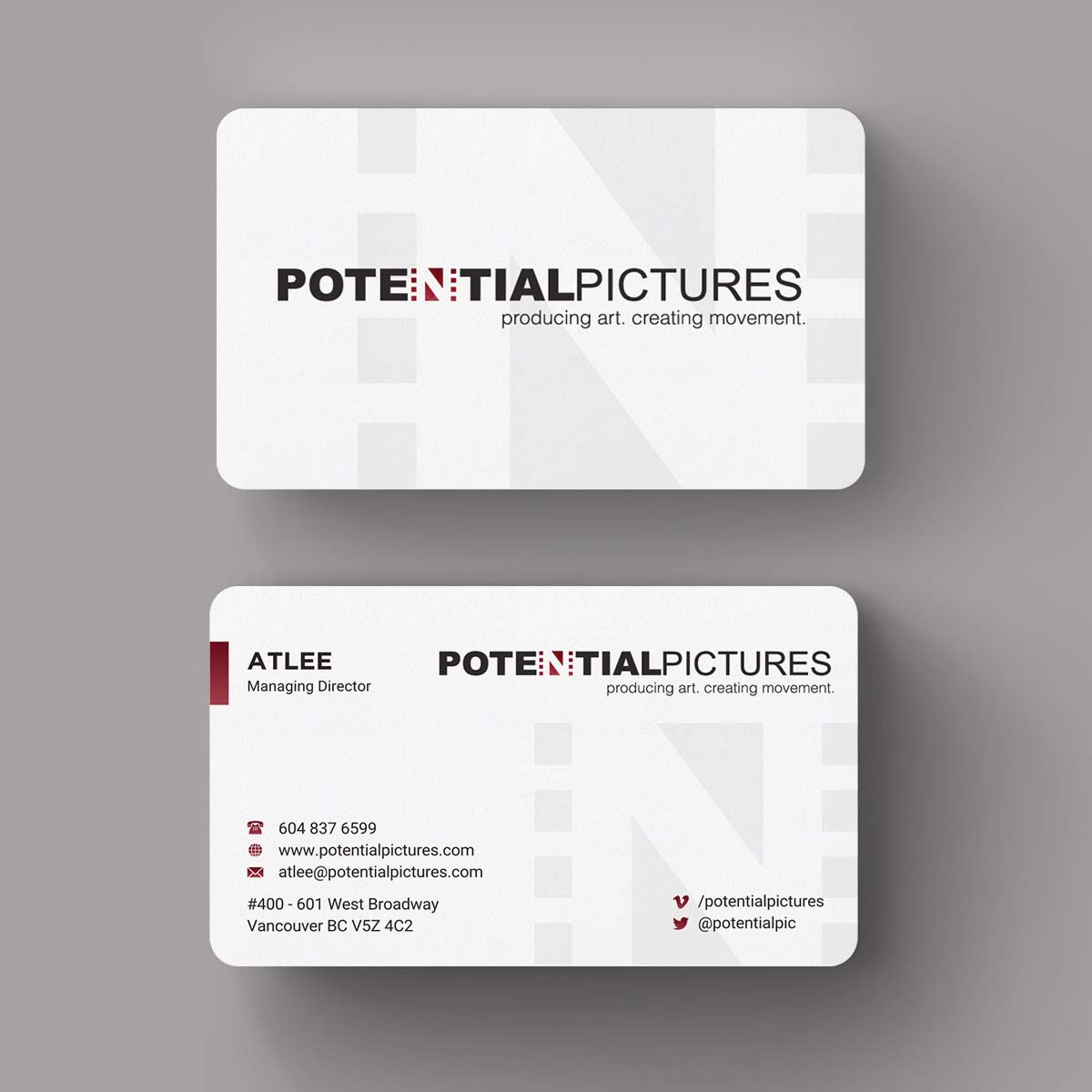 Stationery Design by INDIAN_Ashok for Potential Pictures Inc | Design #15336735