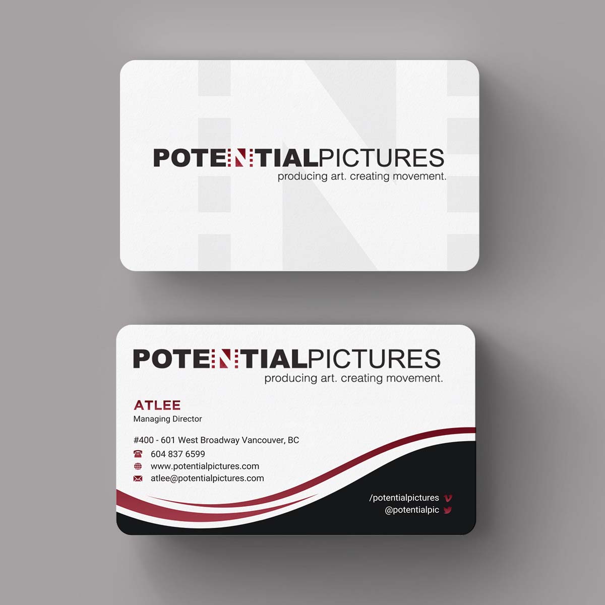 Stationery Design by INDIAN_Ashok for Potential Pictures Inc | Design #15336736