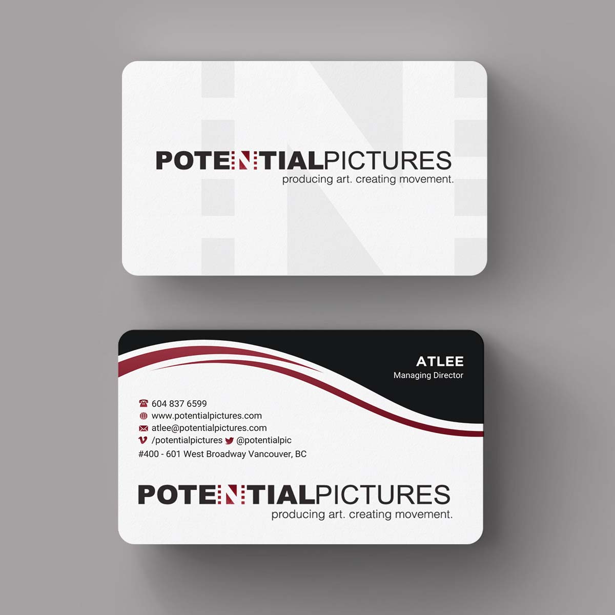 Stationery Design by INDIAN_Ashok for Potential Pictures Inc | Design #15336740