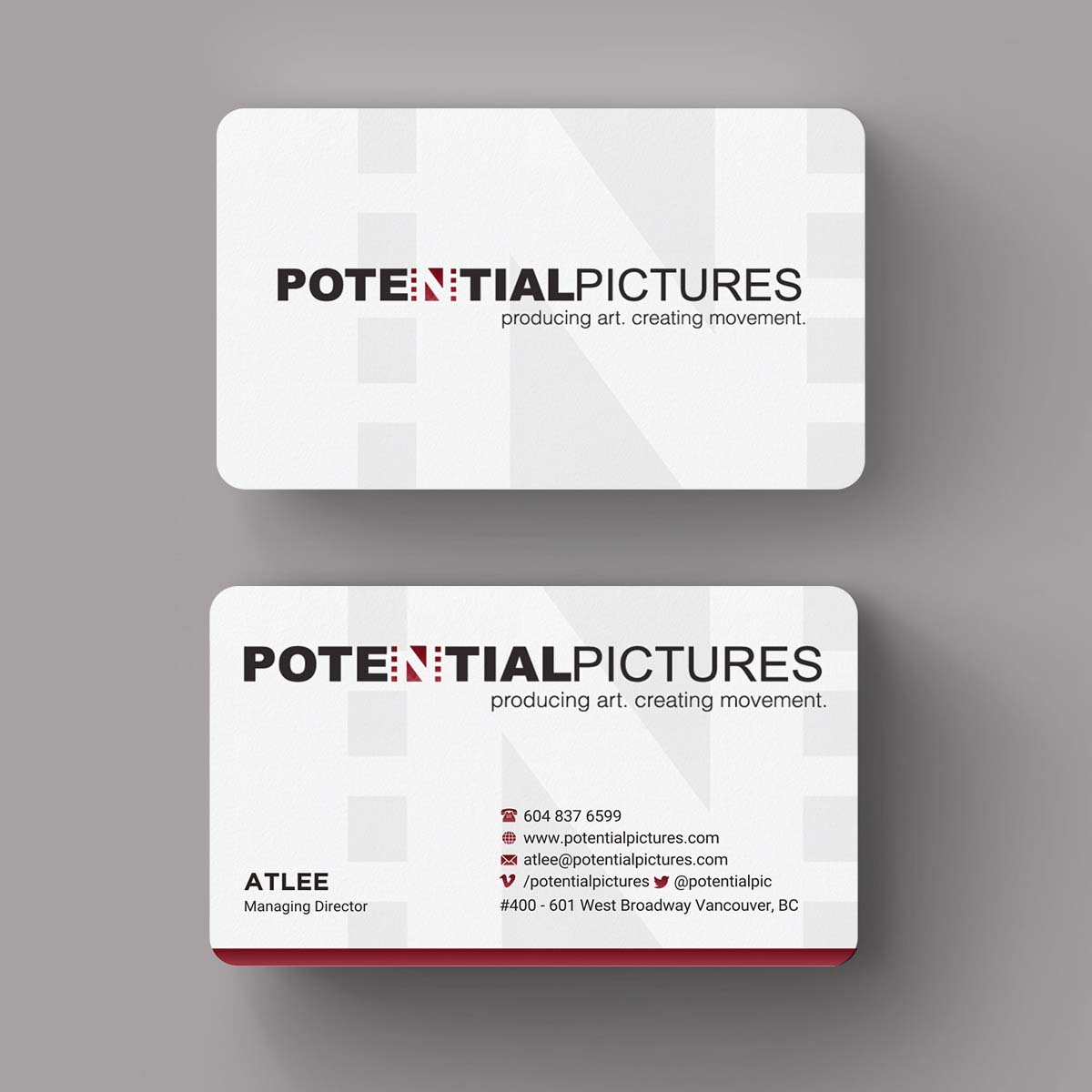 Stationery Design by INDIAN_Ashok for Potential Pictures Inc | Design #15336741