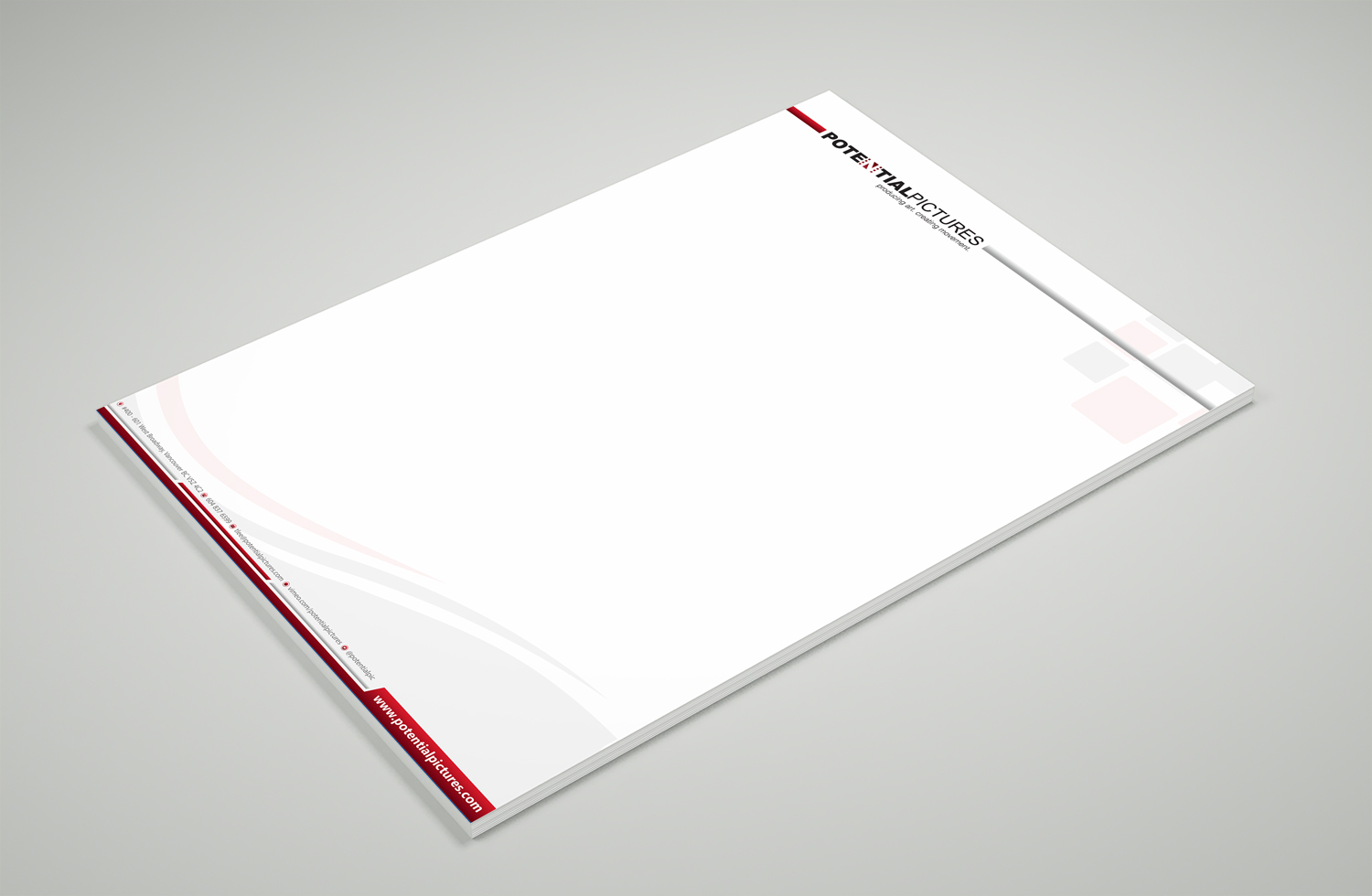 Diseño de Papelería por Petter Goms para Potential Pictures Inc | Diseño #15336121