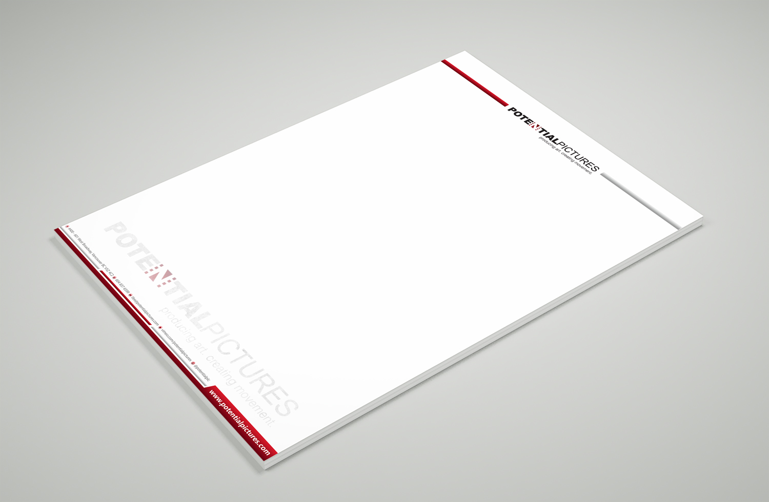 Stationery Design by Petter Goms for Potential Pictures Inc | Design #15336502