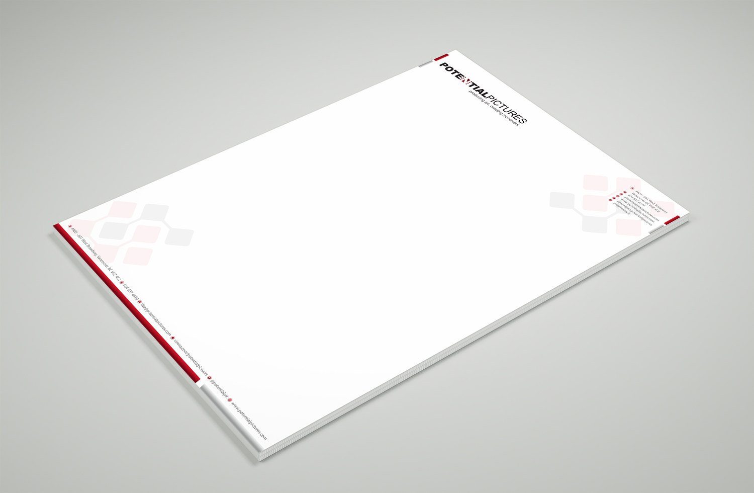 Design de Papeterie par Petter Goms pour Potential Pictures Inc | Design #15336594