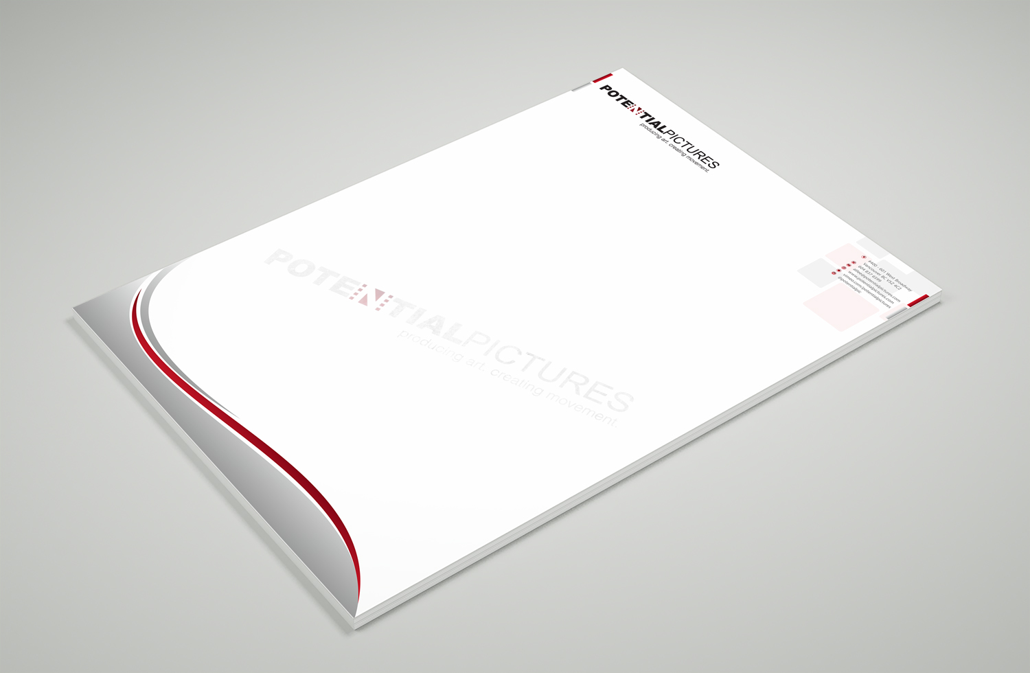 Diseño de Papelería por Petter Goms para Potential Pictures Inc | Diseño #15341088