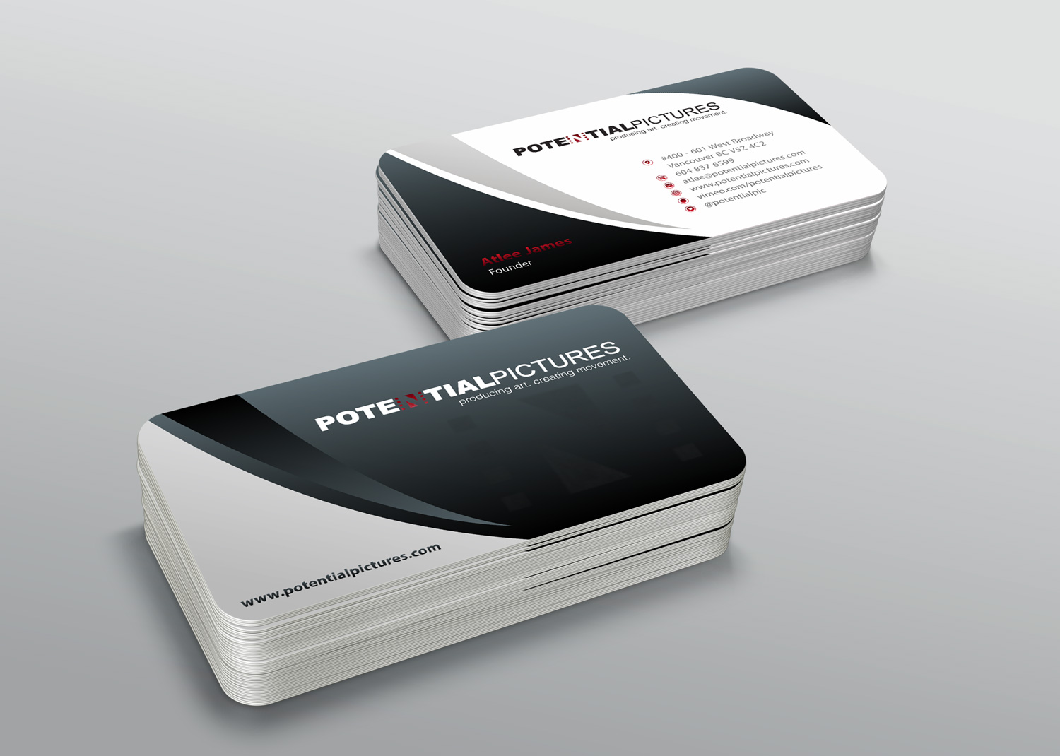 Stationery Design by Petter Goms for Potential Pictures Inc | Design #15350641