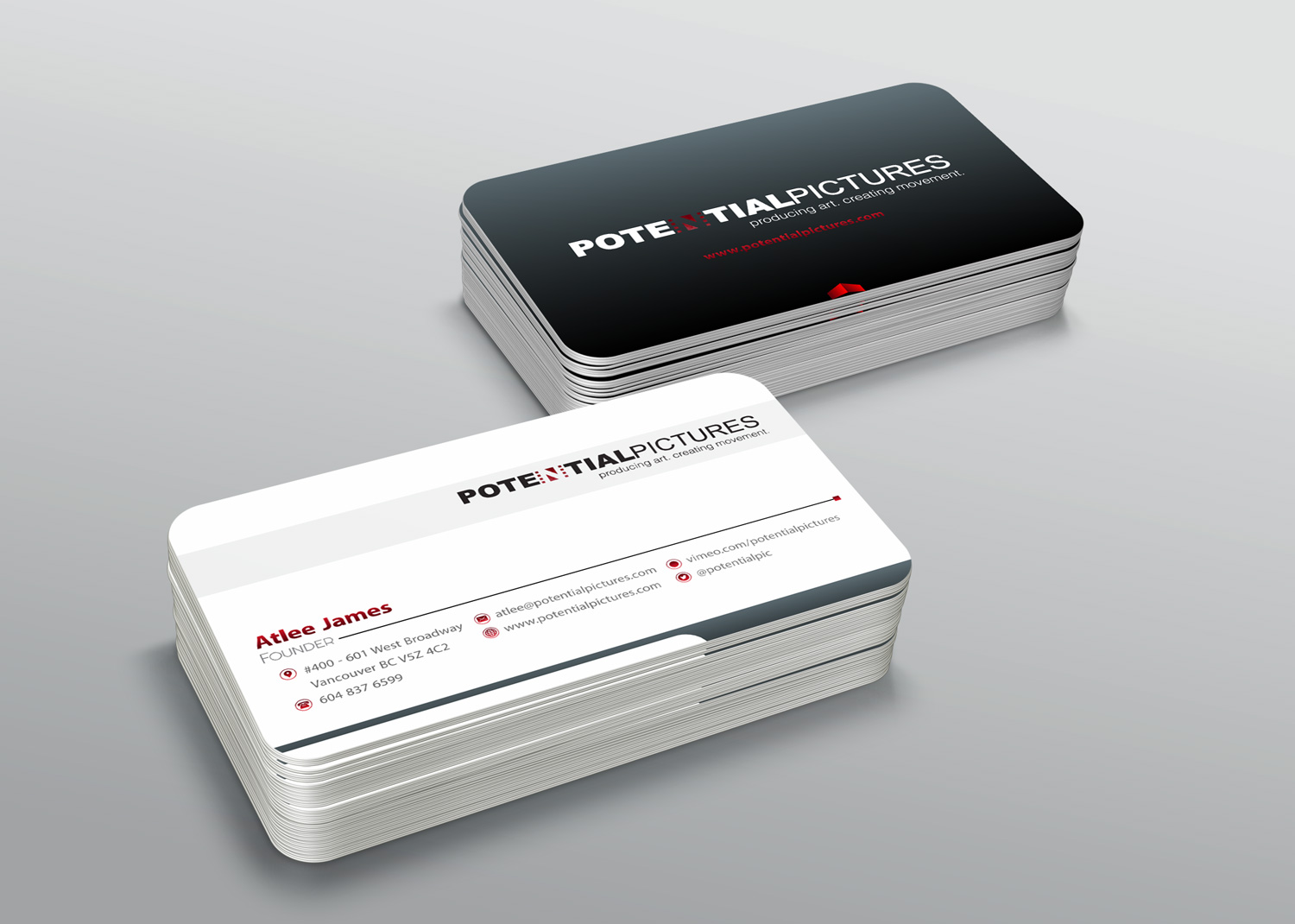 Design de Papeterie par Petter Goms pour Potential Pictures Inc | Design #15350850