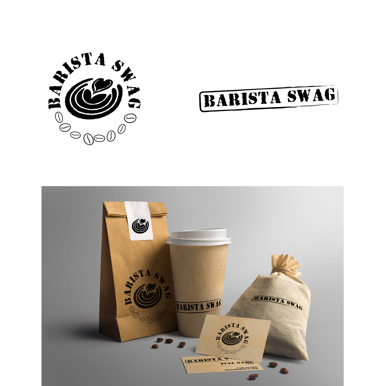 Logo Design by at-as for Barista Swag | Design #15458420