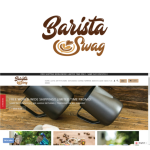 Logo Design by ecorokerz for Barista Swag | Design #15337041