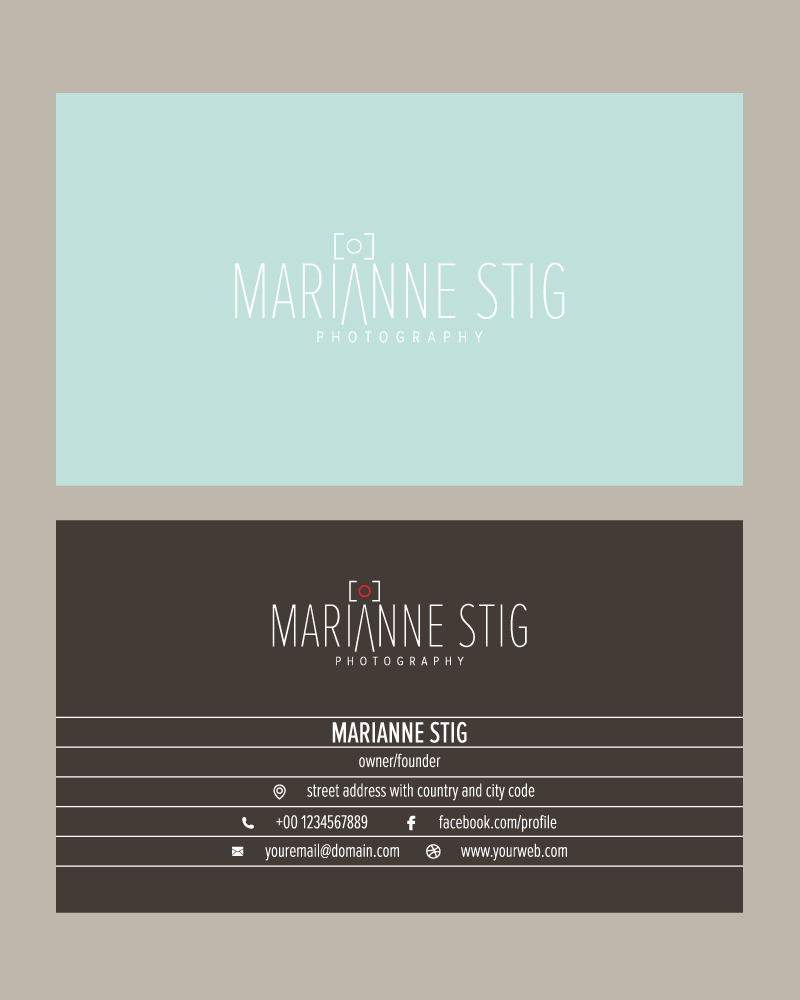 Logo Design by ideaz2050 for Marianne Stig Photography | Design #15423381