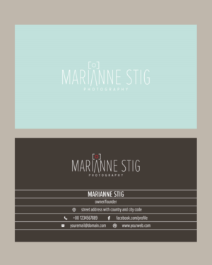 Design de Logo par ideaz2050 pour Marianne Stig Photography | Design : #15423381