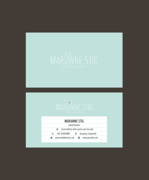 Design de Logo par ideaz2050 pour Marianne Stig Photography | Design : #15424586