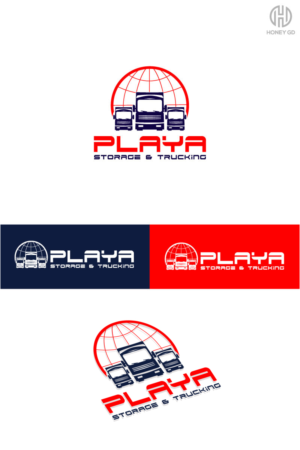 Playa Storage & Trucking | Logo Design by Honey GD