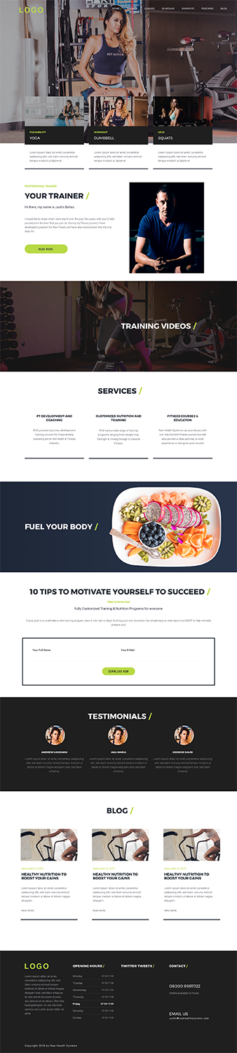 Web-Design von Private Labs für Raw Health Systems | Design #15509878
