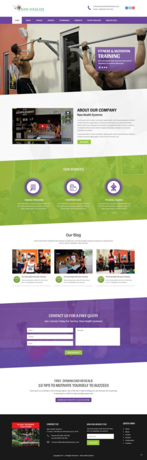 Web-Design von pb für Raw Health Systems | Design: #15364987