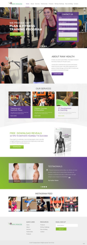 Web-Design von pb für Raw Health Systems | Design: #15364991