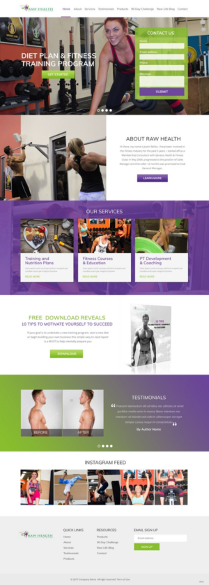 Web-Design von pb für Raw Health Systems | Design: #15364992