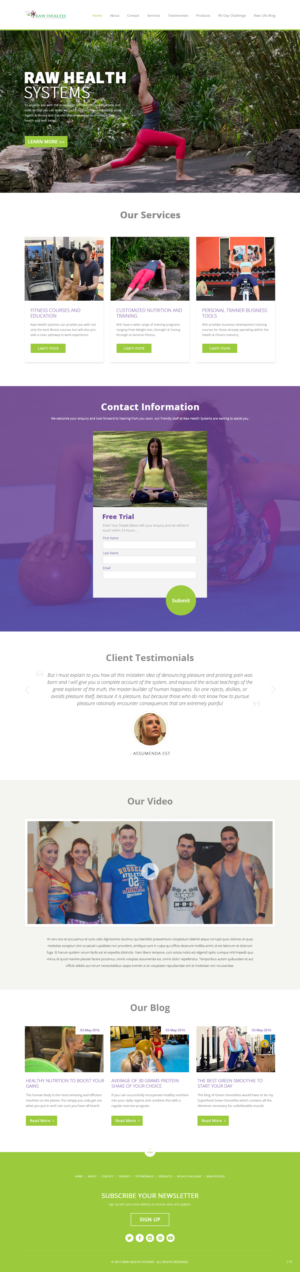 Web-Design von pb für Raw Health Systems | Design: #15364993