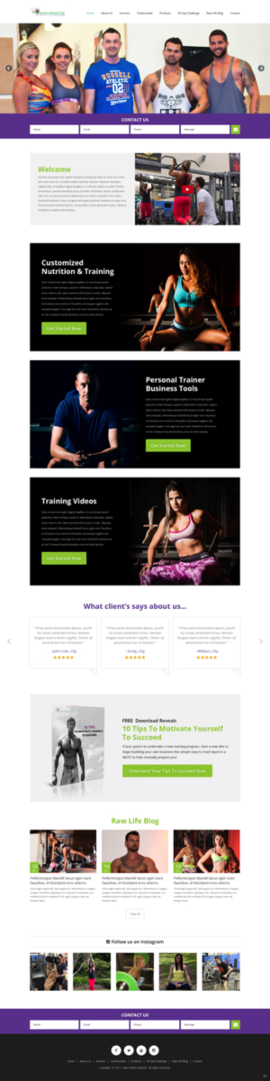 Web-Design von pb für Raw Health Systems | Design: #15365002