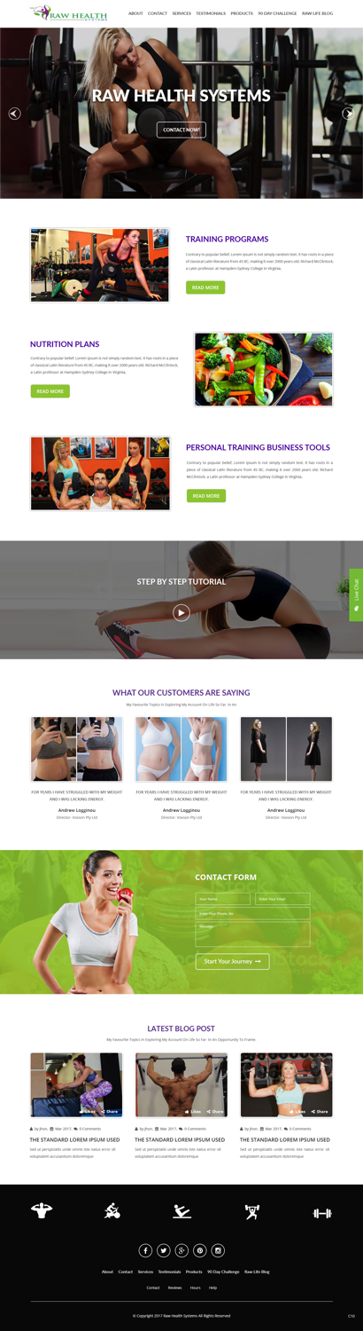 Web-Design von pb für Raw Health Systems | Design #15365003