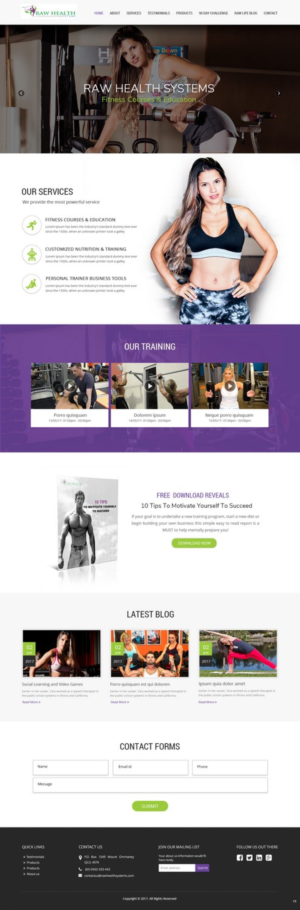 Web-Design von pb für Raw Health Systems | Design: #15370044