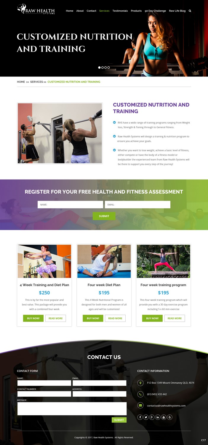 Web-Design von pb für Raw Health Systems | Design #15558986