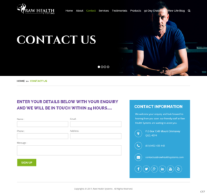 Web-Design von pb für Raw Health Systems | Design: #15558988