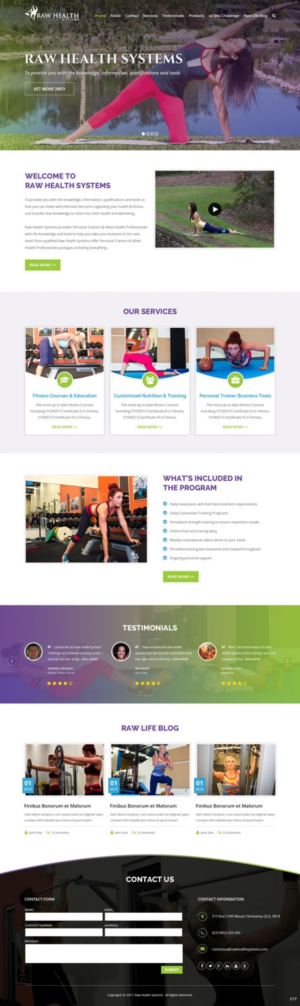 Web-Design von pb für Raw Health Systems | Design: #15558991