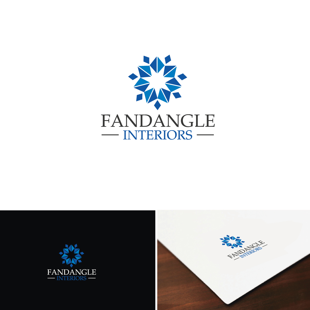 Logo Design by webeezine for Fandangle Interiors | Design #15361859