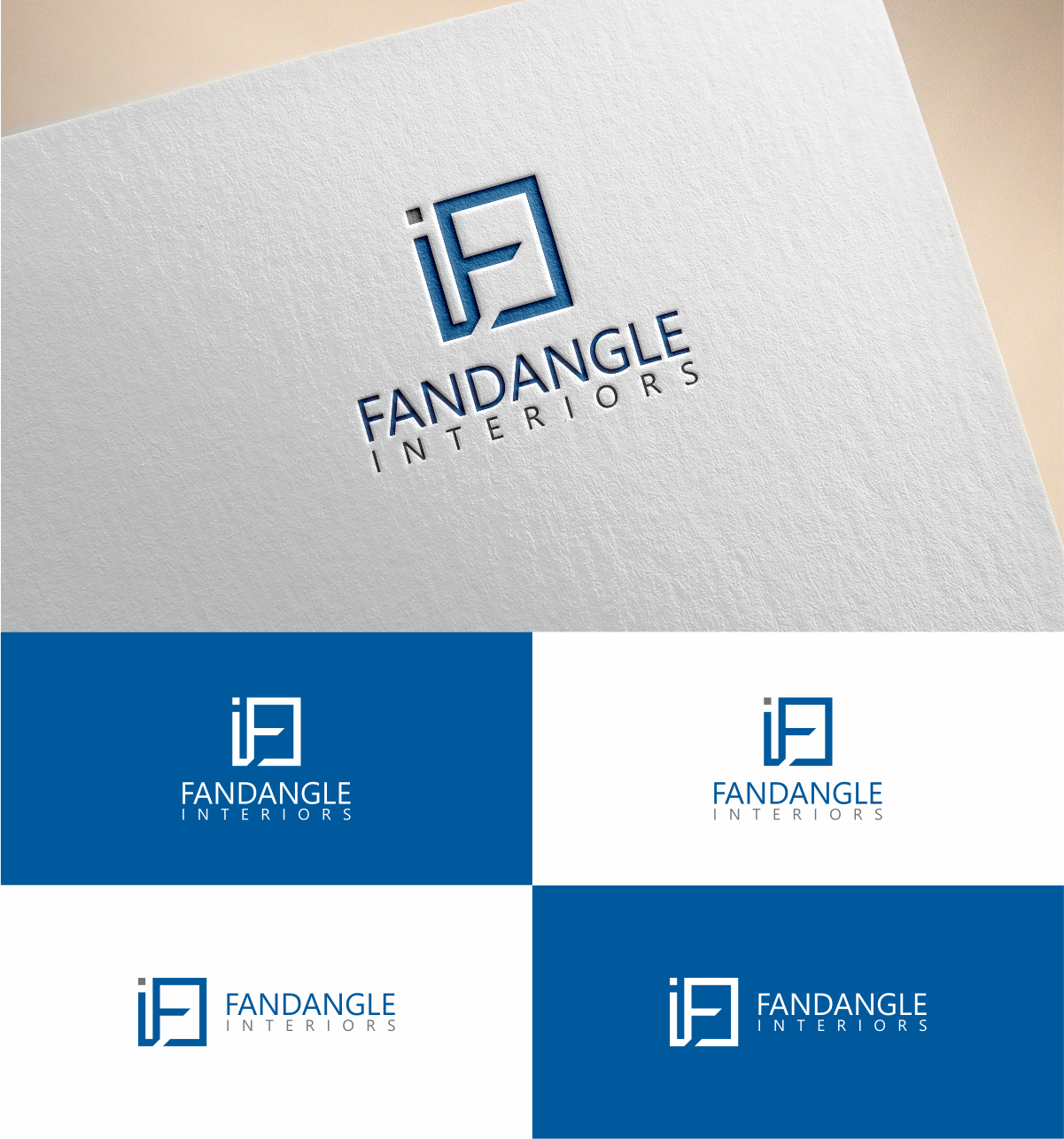 Logo Design by MKR for Fandangle Interiors | Design #15359047