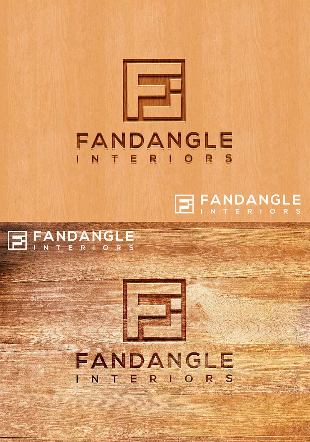 Logo Design by AL-BARAKAH for Fandangle Interiors | Design #15370238