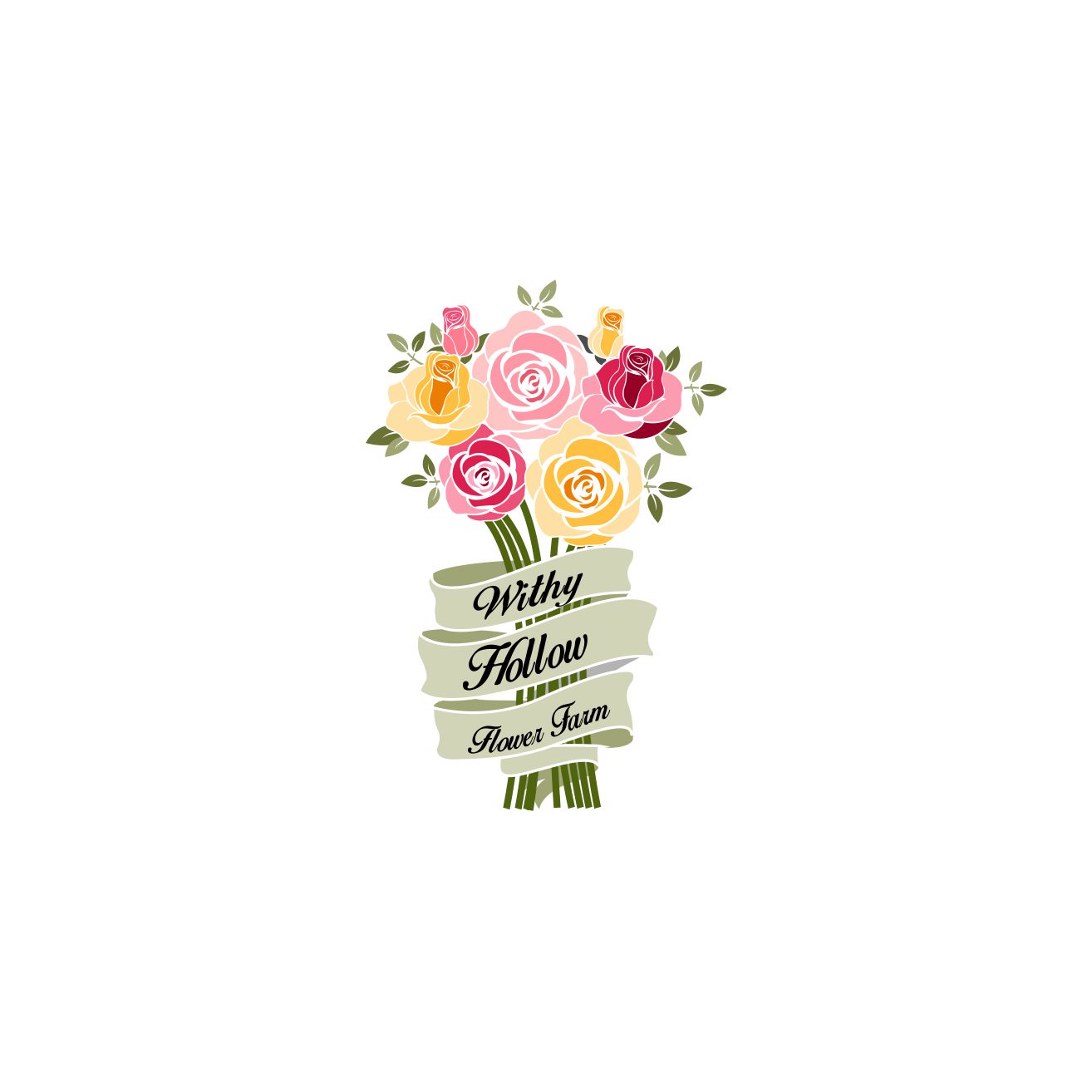 Logo Design by creative.bugs for Withy Hollow Flower Farm | Design #15363407