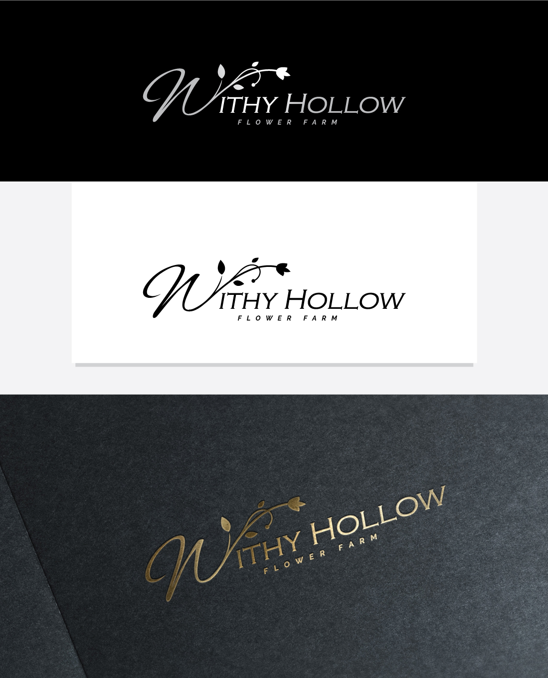 Logo Design by somani for Withy Hollow Flower Farm | Design #15382429