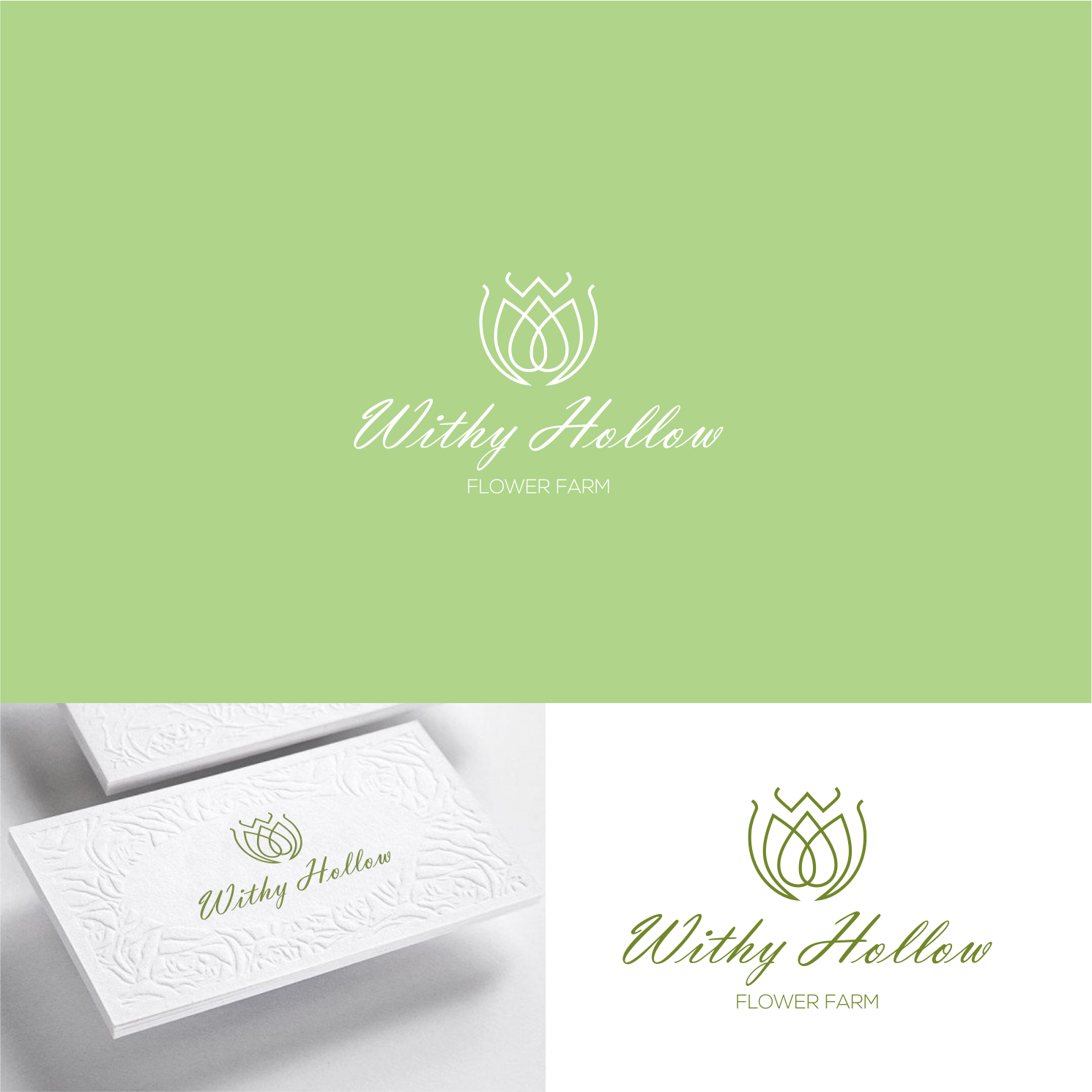 Logo Design by kolevvp for Withy Hollow Flower Farm | Design #15358156