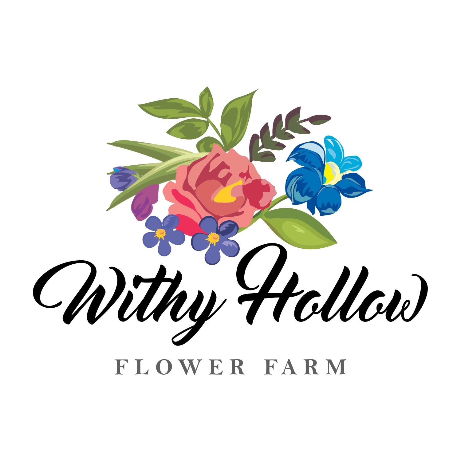 Logo Design by Next Screen Infotech for Withy Hollow Flower Farm | Design #15362417